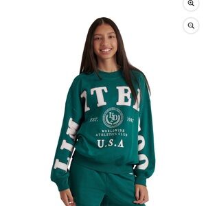NWT Limited Too Girls Tween Sz 12 14 Sweatshirt - Green